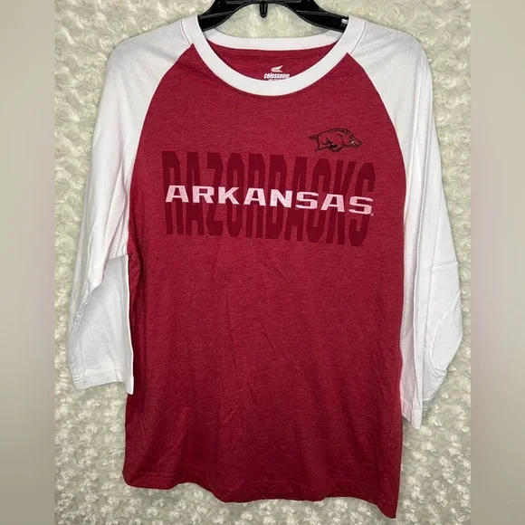 Arkansas Razorbacks Raglan Top - Picture 1 of 4